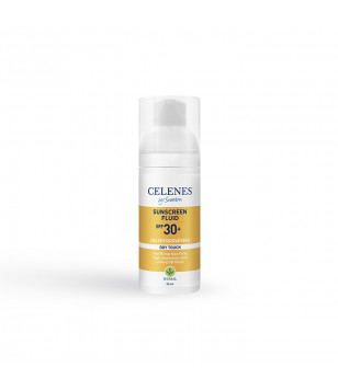 Celenes Солнцезащитный флюид Herbal Sunscreen Dry Touch Fluid SPF 30+, 50 мл