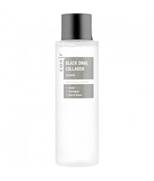 Антивіковий тонер-есенція для обличчя Black Snail Collagen Toner Coxir, 150 мл