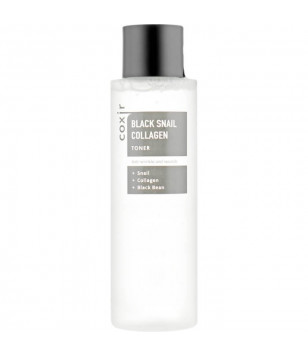 Антивіковий тонер-есенція для обличчя Black Snail Collagen Toner Coxir, 150 мл