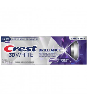 Відбілююча зубна паста 3D White Brilliance Vibrant Peppermint Crest, 130 г