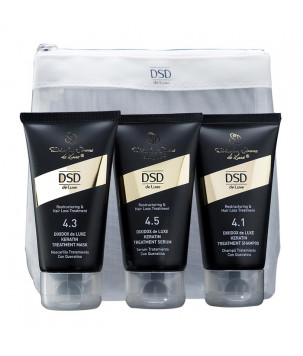 Набір Restructuring & Hair Loss Treatment Simone DSD de Luxe, sham/50 мл + mask/50 мл + serum/50 мл