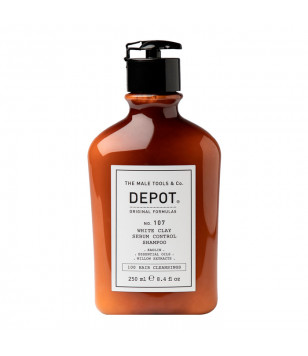 Нормализующий шампунь для волос против жирности 107 White Clay Sebum Control Shampoo Depot, 250 мл
