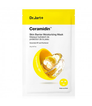 Ультразволожувальна тканинна маска для обличчя з керамідами Ceramidin Skin Barier Moisturizing Mask Dr.Jart++,