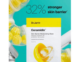 Ультразволожувальна тканинна маска для обличчя з керамідами Ceramidin Skin Barier Moisturizing Mask Dr.Jart++,
