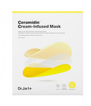 Відновлювальна захисна тканинна маска Ceramidin Cream-Infused Mask Dr.Jart+, 18 г