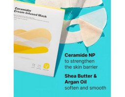 Відновлювальна захисна тканинна маска Ceramidin Cream-Infused Mask Dr.Jart+, 18 г