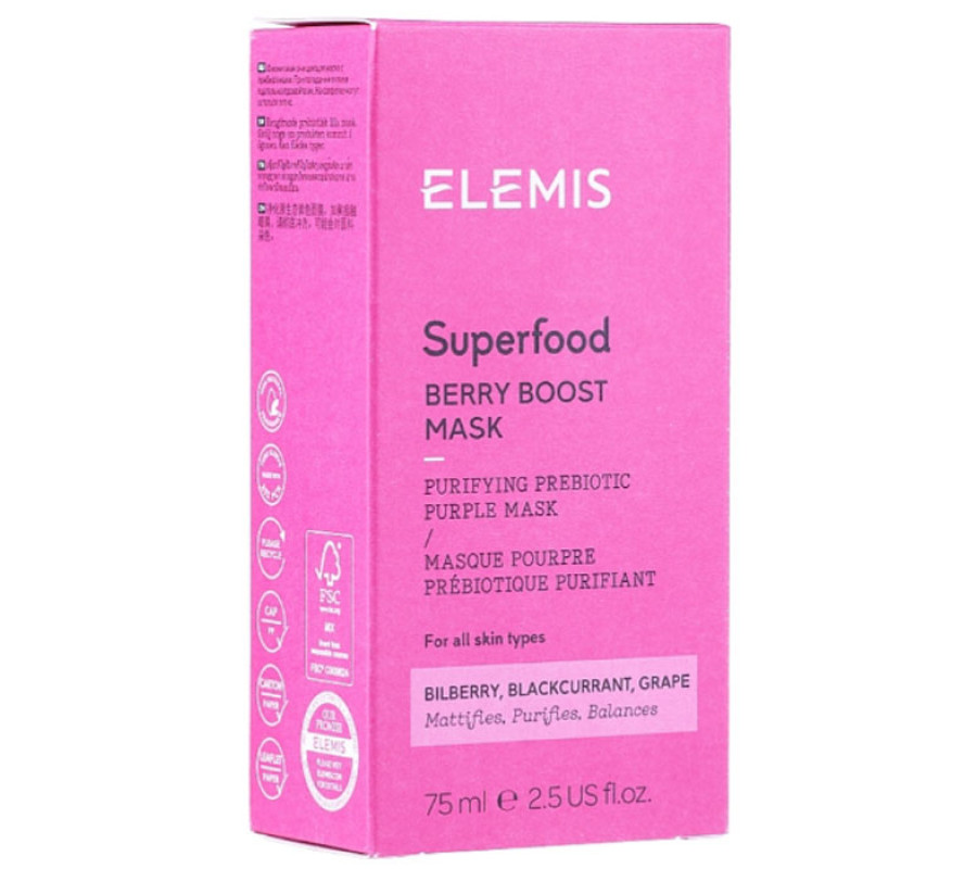 Ягідна маска-бустер Superfood Berry Boost Mask ELEMIS, 75 мл