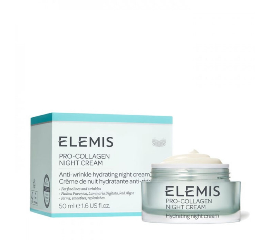 Ночной увлажняющий крем-гель для лица с коллагеном Pro-Collagen Night Cream ELEMIS, 50 мл