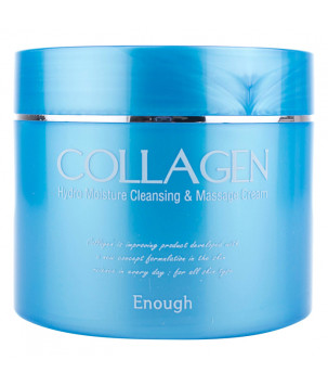 Зволожуючий масажний крем з колагеном для тіла Collagen Hydro Moisture Cleansing Massage Cream Enough, 300  мл