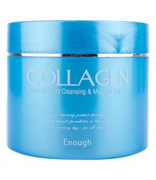 Зволожуючий масажний крем з колагеном для тіла Collagen Hydro Moisture Cleansing Massage Cream Enough, 300  мл