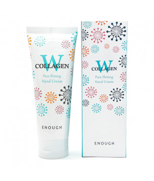 Крем із колагеном проти старіння шкіри рук W Collagen Pure Shining Hand Cream Enough, 100  мл