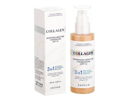 Тональний крем 3в1 з колагеном 3in1 Collagen Whitening Moisture Foundation SPF 15 №21  Enough, 100 мл