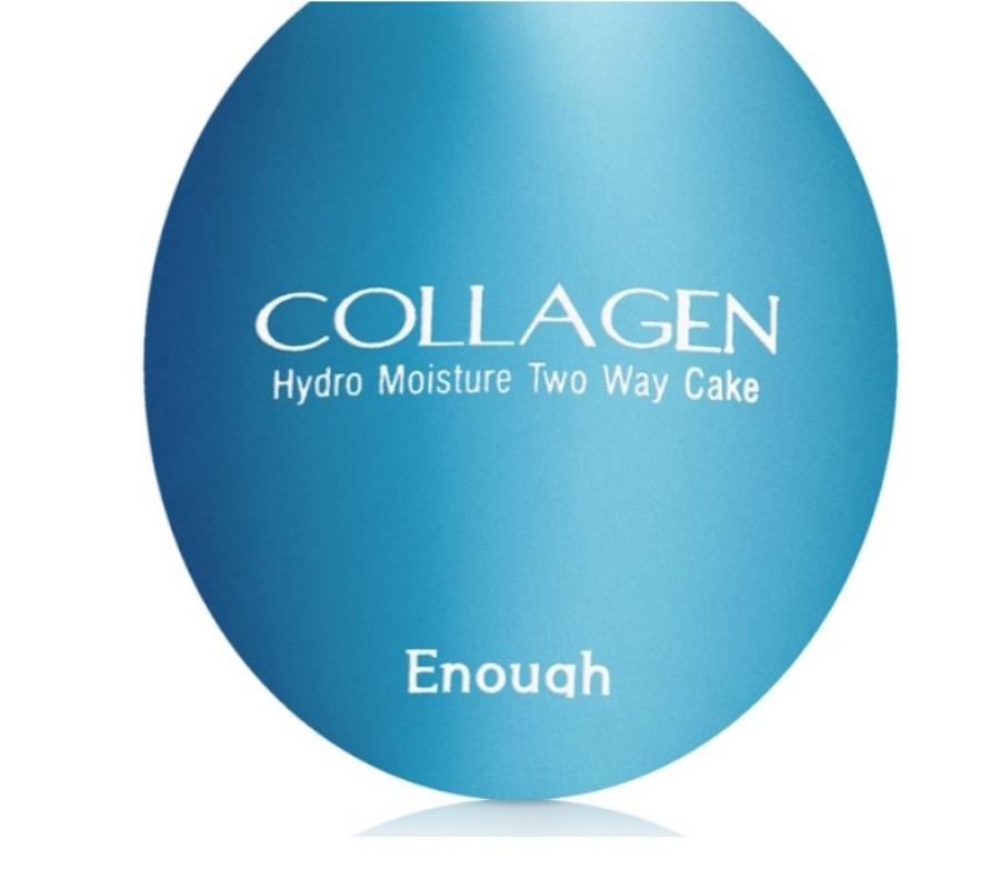 Колагенова пудра зі змінним блоком SPF 25 Collagen Hydro Moisture Two Way Cake Enough, 2x13 г