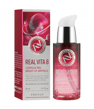 Сыворотка для лица с комплексом витаминов Vita 8 Complex Pro Bright Up Ampoule Enough, 30 мл