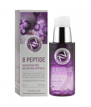 Сироватка для обличчя, з пептидами 8 Peptide Sensation Pro Balancing Ampoule Enough, 30 мл