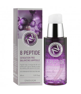Сироватка для обличчя, з пептидами 8 Peptide Sensation Pro Balancing Ampoule Enough, 30 мл