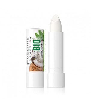 Бальзам для губ "Кокос" Extra Soft Bio Coconut Lip Balm Eveline Cosmetics прозорий , 12 мл