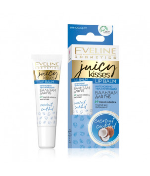 Бальзам для губ "Сладкий кокос" Eveline Cosmetics прозрачный, 12 мл