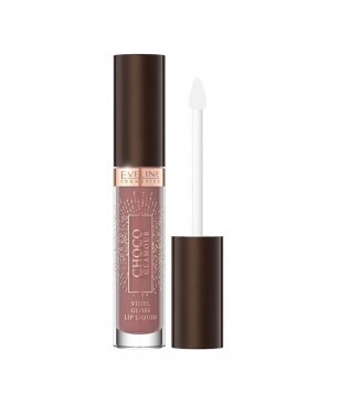 Блеск для губ Choco Glamour Vinyl Gloss Lip Liquid Eveline Cosmetics 03 - Toffe Chocolate, 4.5 мл