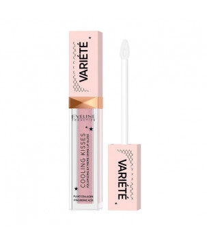 Блеск для губ с охлаждающим эффектом Variete Cooling Kisses Eveline Cosmetics 02 - Sugar Nude, 6.8 м