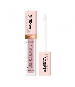 Блеск для губ с охлаждающим эффектом Variete Cooling Kisses Eveline Cosmetics 02 - Sugar Nude, 6.8 м