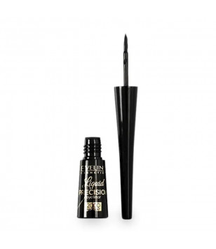 Водостойкая подводка для глаз Liquid Precision Eyeliner 2000 Percent Waterproof Eveline Cosmetics Bl