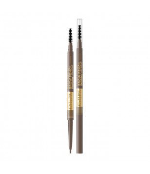 Водостійкий олівець для брів Micro Precise Brow Pencil Eveline Cosmetics 02 - Soft Brown, 1.2 г
