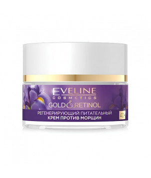 Живильний регенерувальний крем проти зморшок Gold And Retinol 40 + Eveline Cosmetics, 50 мл