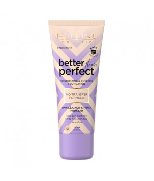 Зволожувальна тональна основа Better Than Perfect Foundation Eveline Cosmetics  01 - Ivory, 30 мл