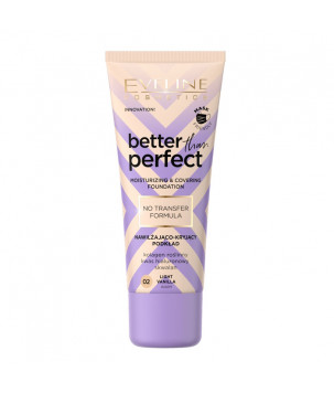 Зволожувальна тональна основа Better Than Perfect Foundation Eveline Cosmetics  02 - Light Vanilla, 30 мл