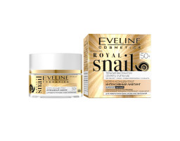 Крем для обличчя з ліфтинг-ефектом Royal Snail 50+ Eveline Cosmetics, 50 мл