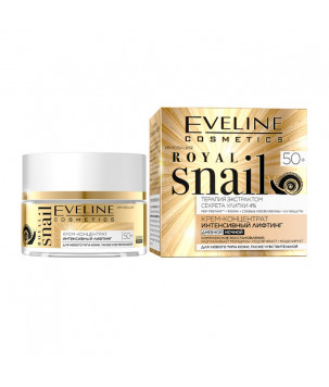 Крем для обличчя з ліфтинг-ефектом Royal Snail 50+ Eveline Cosmetics, 50 мл