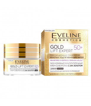 Мультипитательный крем 50+ Gold Lift Expert Eveline Cosmetics, 50 мл