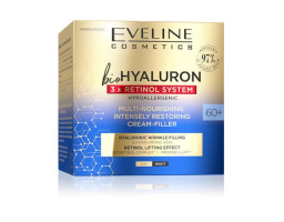 Мультиживильний крем-філер Cosmetics BioHyaluron 3xRetinol System 60+ Eveline Cosmetics, 50 мл