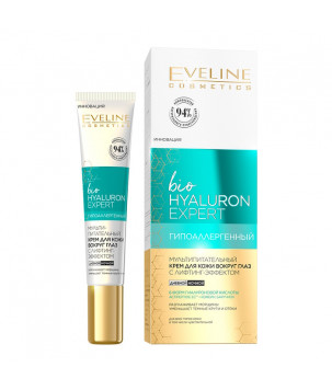 Мультиживильний ліфтинг-крем для очей і повік Bio Hyaluron Expert Eveline Cosmetics, 20 мл