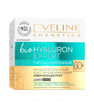Мультипитательный крем-концентрат BioHyaluron Expert 60+ Eveline Cosmetics, 50 мл