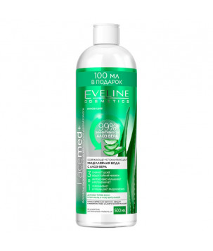 Освіжально-заспокійлива міцелярна вода з алое вера 3 в 1 FaceMed+ Eveline Cosmetics, 500  мл