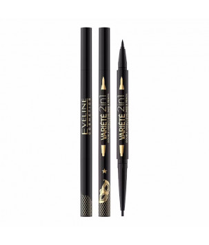 Підводка й олівець для очей 2 в 1 Variete 2 In 1 Double Effect Eyeliner & Pencil Eveline Cosmetics, 1г