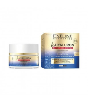 Ультраувлажняющий крем-филлер BioHyaluron 3X Retinol System 40+ Eveline Cosmetics, 50 мл