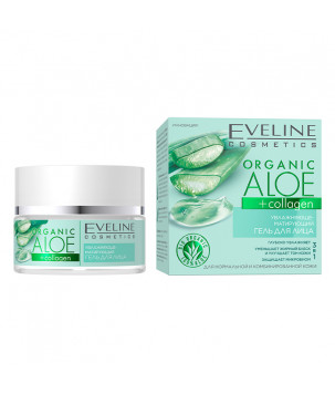 Увлажняюще-матирующий гель для лица, для нормальной и комбинированной кожи Eveline Cosmetics, 50 мл