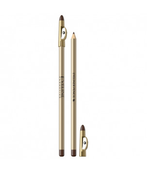 Контурний олівець для очей з точилкою Eyeliner Pencil Eveline Cosmetics  Brown, 1.2 г