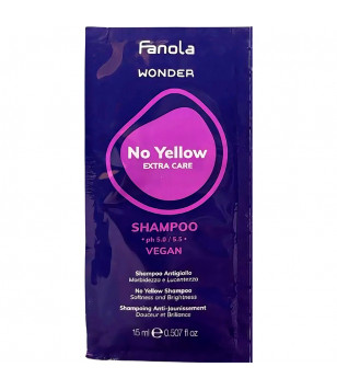 Шампунь антижелтый для волос No Yellow Extra Care Shampoo Fanola, 15 мл