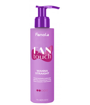 Розгладжуючий крем проти завивання Fantouch Wanna Straight Anti-Frizz Smoothing Cream Fanola, 195 мл