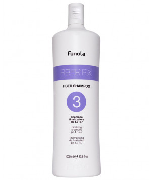 Шампунь для фіксації, стабілізації кольору та надання блиску Fiber Fix Shampoo 3 Finalizing pH 4.3-4.7 Fanola,