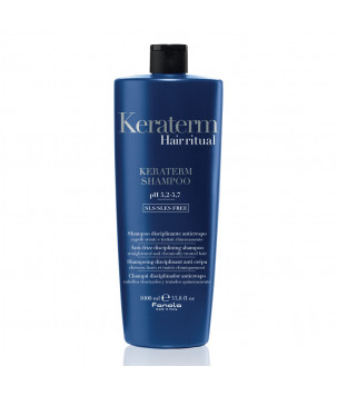 Шампунь для реконструкції пошкодженого волосся Keraterm Shampoo Fanola, 1000 мл