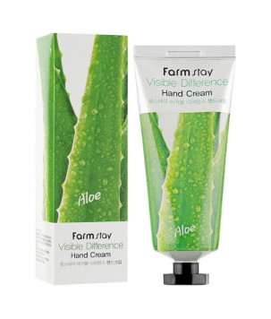 Крем з алое для рук Visible Differerce Hand Cream Aloe FarmStay, 100 мл