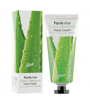 Крем з алое для рук Visible Differerce Hand Cream Aloe FarmStay, 100 мл