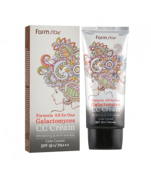 Багатофункціональний крем СС Formula All-In-One Galactomyces C.C Cream SPF50/PA+++ FarmStay, 50  мл