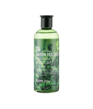 Зволожувальний тонер для обличчя з насінням зеленого чаю 76 Green Tea Seed Premium Moisture Toner FarmStay, 35