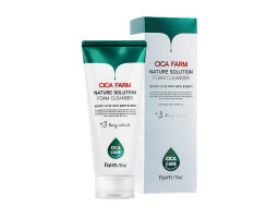 FarmStay Cica Farm Nature Solution Cleansing Foam — пінка для вмивання з азіатською центелою, 180 мл